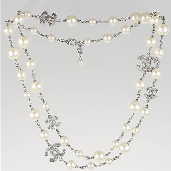 Chanel Classic Cc Pearl Double Wrap 